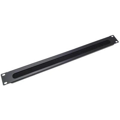 XtendLan CMP1UBRUSH-B Vyvazovací panel, 1U, s kartáčem, černý CMP1UBRUSH-B