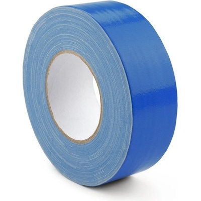 Hladká textilní páska WT-5561 – textil potažený PE, modrá, 38 mm × 50 m
