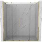 Mexen Velar L Duo плъзгащи се душ врати 180 см, прозрачни, златни - 871-180-003-02-50 (871-180-003-02-50)
