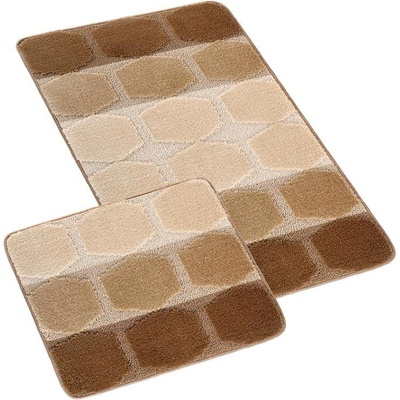 Bellatex Sada Bany Plástev béžová 60x100 + 60x50 cm bez výkroje