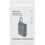 Hikvision Hikvision HIKSEMI PowerBank - 10000mAh S100 PowerBank (2 Type-C порта, вграден кабел, изходна мощност до 20 W) Сив (HS-PB-S100(STD)/10000MAH/GREY/CABLE)