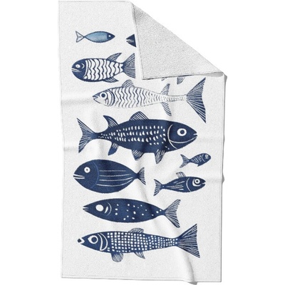 Takoy rýchloschnúci uterák 50 x 90 cm rybky z hlbín