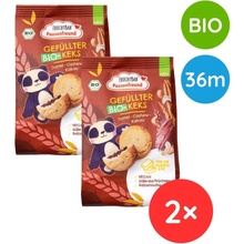 FruchtBar BIO Plněné sušenky kešu, datle, kakao 2 x 120 g