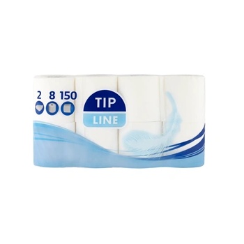 Tip Line Тоалетна хартия Tip Line (8 бр. /опаковка) двуслойна