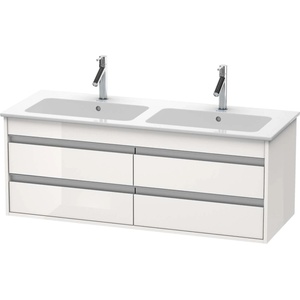 Duravit Ketho - Шкафче за умивалник 48x127x48 см, 4 чекмеджета, лъскаво бяло KT643302222 (KT643302222)