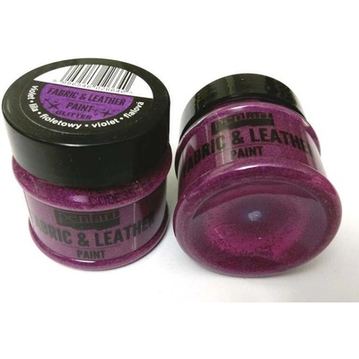 Kůže a textilní barva třpytivě fialová 50 ml