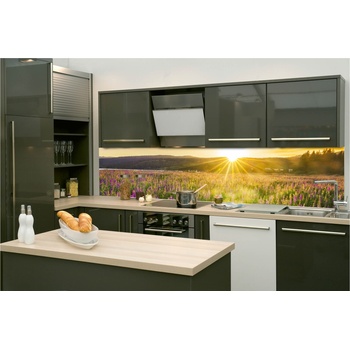 DIMEX ART s. r. o Фототапет за кухня - слънчеви лъчи над поляната 260 x 60 см