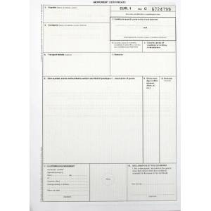  Формуляр Eur1 Английски нов