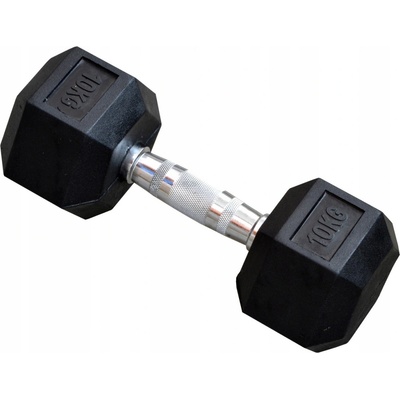 Enero Potiahnuté činky/pogumované pevné 1 x 10 kg