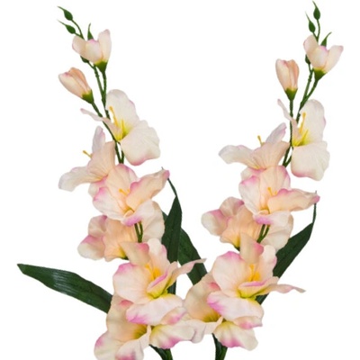 Umelá gladiola saténová ružovofialová 65 cm