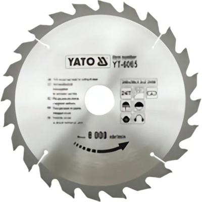 Yato Kotouč na dřevo 205 x 18 mm 24z YT-6066