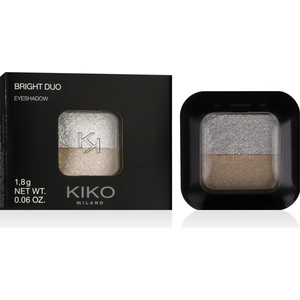 KIKO Bright Duo Eyeshadow 1, 8 g нюанс 01 Metallic White/True Gold