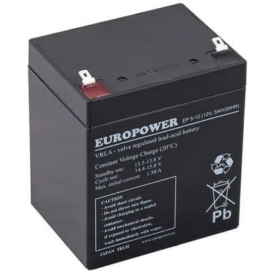 Europower AGM 12V 5Ah T2 EP 5-12