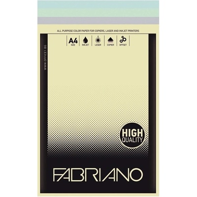 Fabriano Копирен картон Fabriano (1535160040), A4, 160 g/m2, 4 цвята, 100 листа (1535160040)