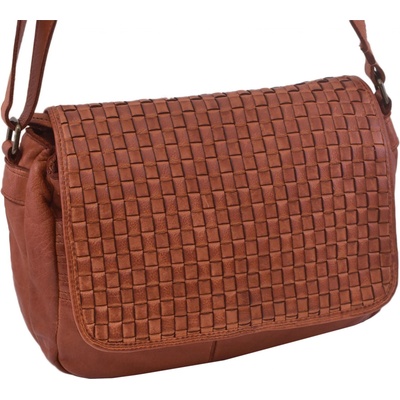 Mercucio dámská kožená crossbody kabelka koňak 270108
