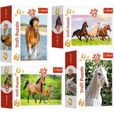 Trefl Мини пъзел Trefl от 54 части - Светът на конете (54193)