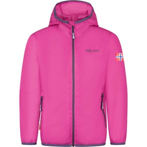 TROLLKIDS Детско водоустойчиво яке Trollkids Kid's Trolltunga Jacket Waterproof jacket - Dark Pink / Deep Violet - размер 92 (EU) (703-4383-0611)