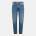 OFF WHITE Дънки OFF WHITE Women's Mid-Rise Straight Leg Jeans - Blue/White