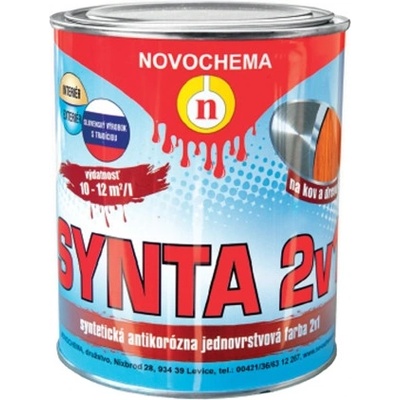 SYNTA 2v1 Jednovrstvová antikorózna farba 0,75 kg 9900 medená