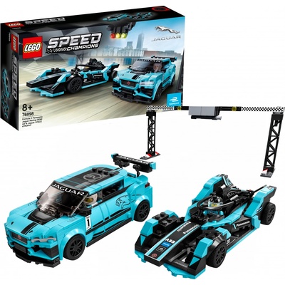 LEGO® Speed Champions 76898 Formula E Panasonic Jaguar Racing GEN2 car & Jaguar I-PACE eTROPHY