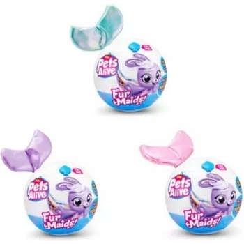 ZURU Pets Alive: Плюшени изненадващи русалки с звук и светлина, серия 1 (9555)