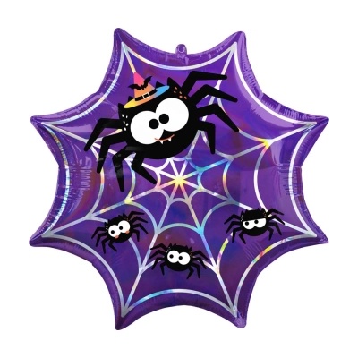 Amscan Балон от фолио - Паяк с паяжина 55 x 55 см