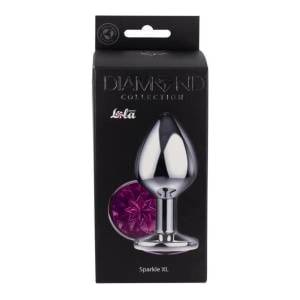Boss of Toys Enlarged Anal Plug Diamond Purple Sparkle XL