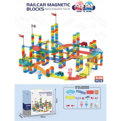 Mamido Magnetické kocky 348 ks