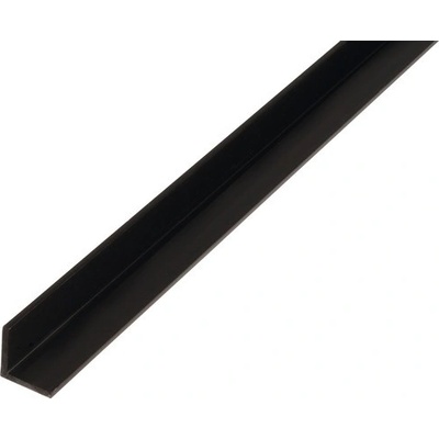 L profil PVC čierny 10x10x1 mm 2,6 m