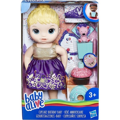Hasbro Baby Alive Narozeninová blonďatá
