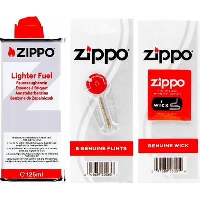 Sada príslušenstva Zippo benzín 125 ml + 6 ks kamienkov