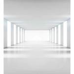 DIMEX ART Флизелинов фототапет 3d бял коридор 225 x 250 см
