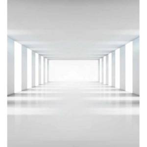DIMEX ART Флизелинов фототапет 3d бял коридор 225 x 250 см