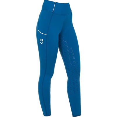 Equestro EQUESTRO Legíny jezdecké Summer s gripem dámské blue coral – Zboží Dáma