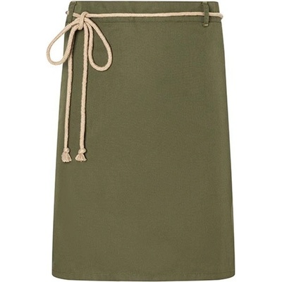 Karlowsky Pasová gastro zástěra KY057 Moss-Green 90x55cm