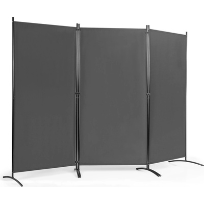 Costway 3-křídlový šedý 260 x 183 cm