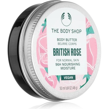 The Body Shop British Rose Body Butter масло за тяло с подхранващ ефект 50ml