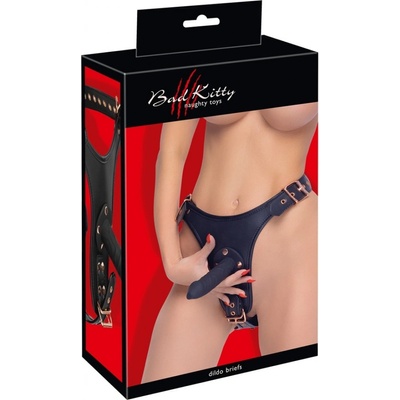 Bad Kitty Dildo Briefs Black S/M