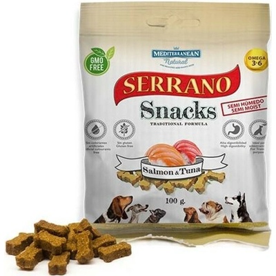 Mediterranean pamlsky pre psa Losos a Tuniak 100 g