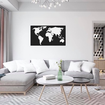 Image 1 of Decono Метална Декорация Карта на Света