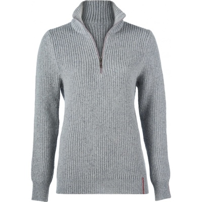 Engel Дамски вълнен пуловер Engel Women's Troyer Wool jumper - Kiesel - размер 42/44 (EU) (105-3583-0113)