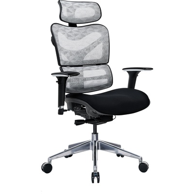 RFG Ергономичен стол tech@games, черна седалка, бяло-черна облегалка (4010200375)