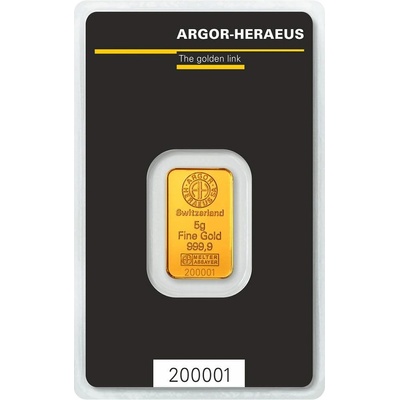 Argor-Heraeus zlatá tehlička 5 g