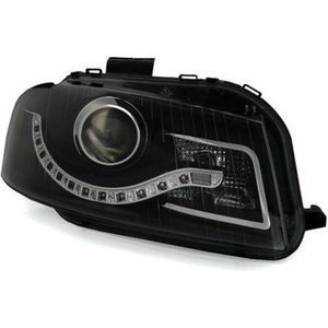  Кристални фарове за Audi A3 Dayline (2003-2008) - черни
