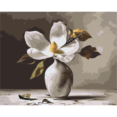 MALUJEŠ Malování podle čísel ROZTOMILÁ MAGNOLIE I Rozměr 40 x 50 cm Rámování vypnuté plátno na rám