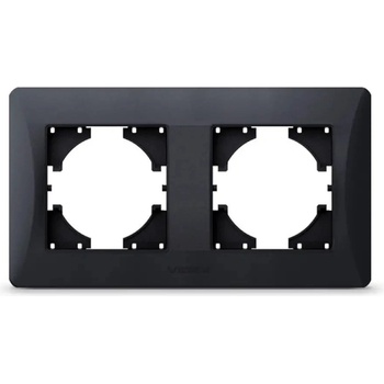 Videx ДВОЙНА ХОРИЗОНТАЛНА РАМКА vf-bnfr2h-bg binera videx - ГРАФИТ