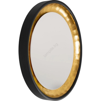 EGLO 425062 - Стенно огледало BONTANG Ø 90 см черно/златисто (EG425062)