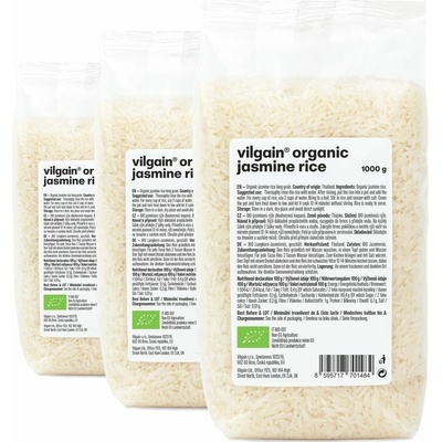 Vilgain Jasmínová rýže bio 3 x 1 kg