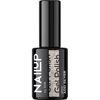 SNB Professional NailUP Гел лак за нокти, Добави сребро, 6 ml