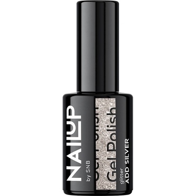 SNB Professional NailUP Гел лак за нокти, Добави сребро, 6 ml